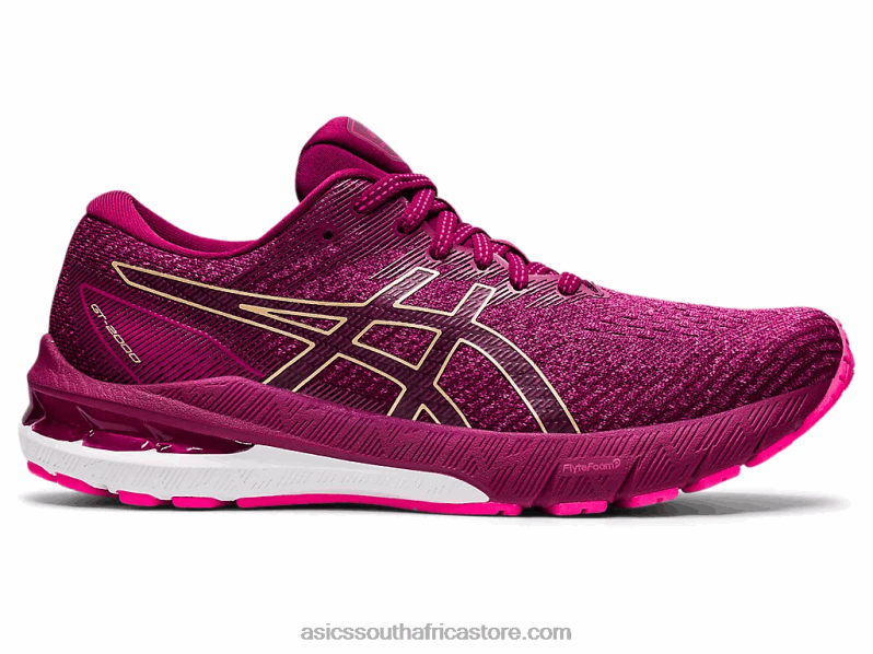 Women Asics Gt-2000 10 LH4X03442 Pink Glo/Champagne