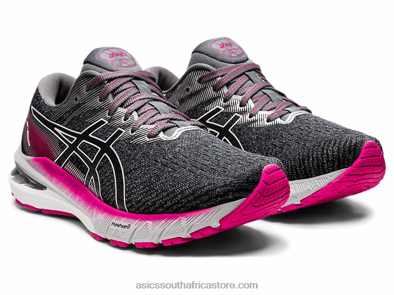 Women Asics Gt-2000 10 Narrow LH4X03687 Sheet Rock/Pink Rave