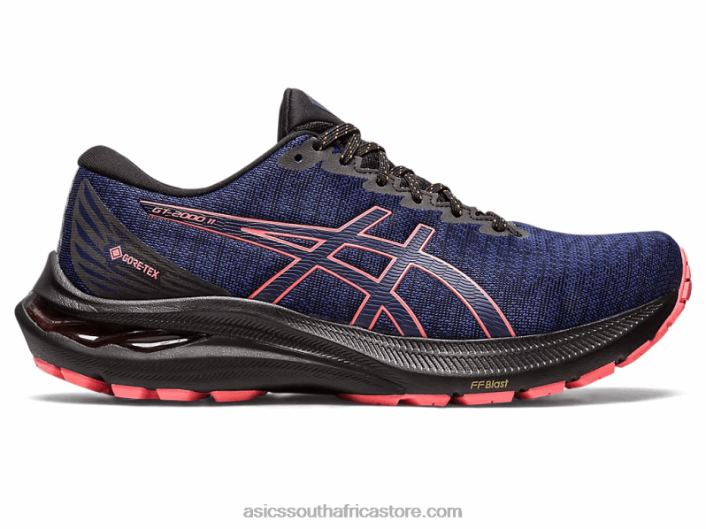 Women Asics Gt-2000 11 Gtx LH4X02671 Black/Indigo Blue