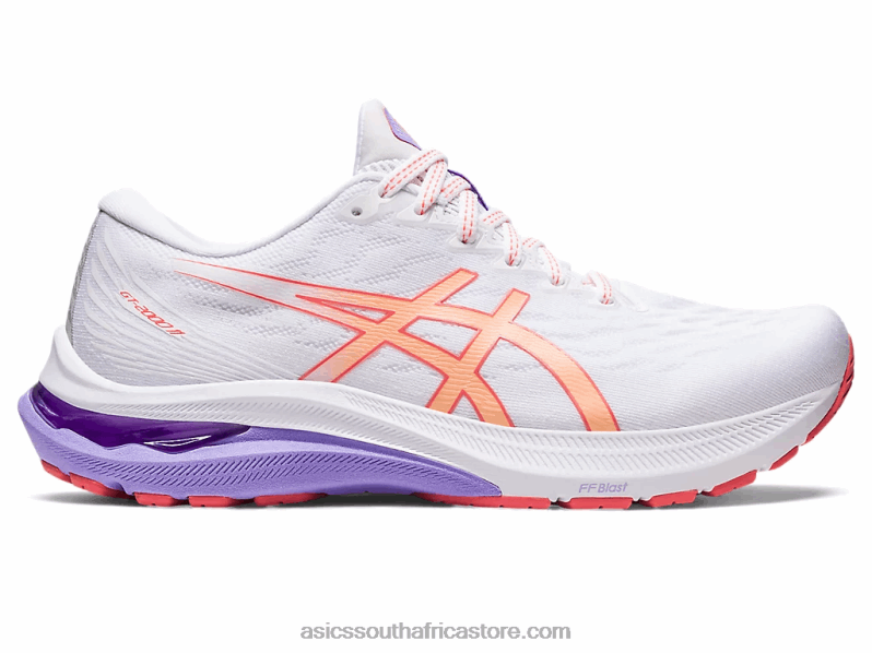 Women Asics Gt-2000 11 LH4X02193 White/Summer Dune