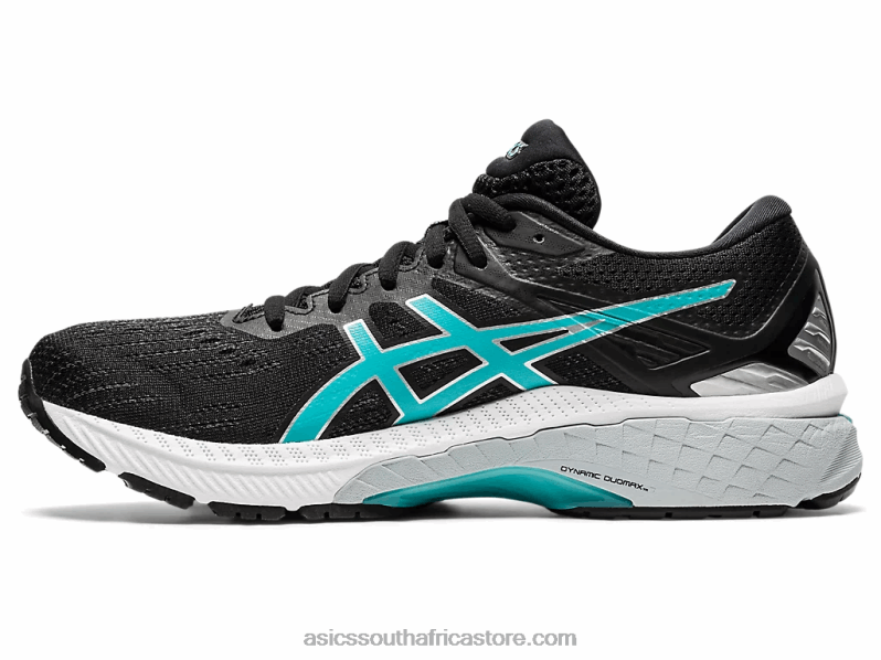 Women Asics Gt-2000 9 LH4X04125 Black/Techno Cyan