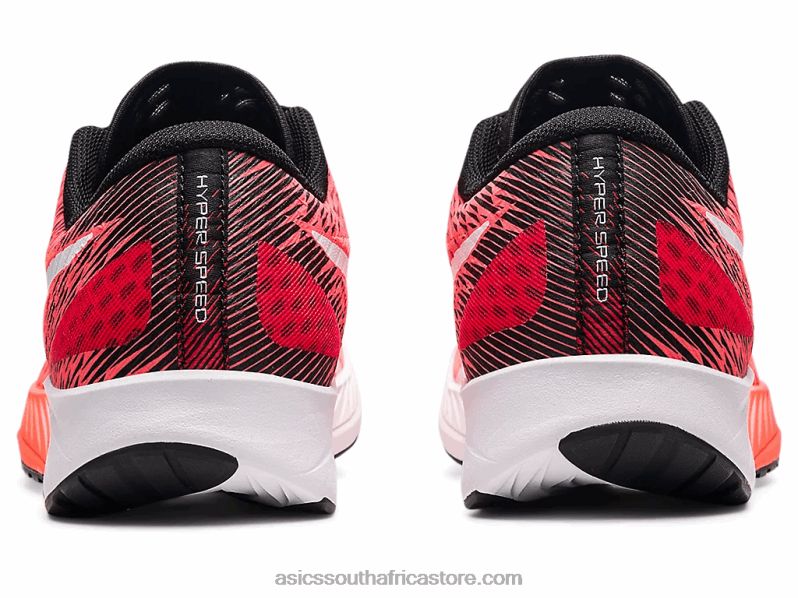 Women Asics Hyper Speed LH4X03885 Sunrise Red/White