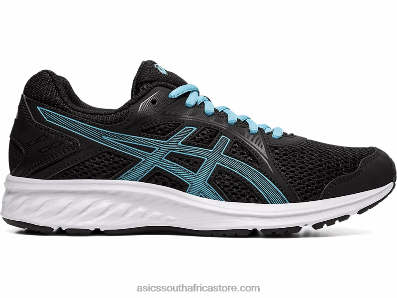 Women Asics Jolt 2 Wide LH4X03914 Black/Aquarium