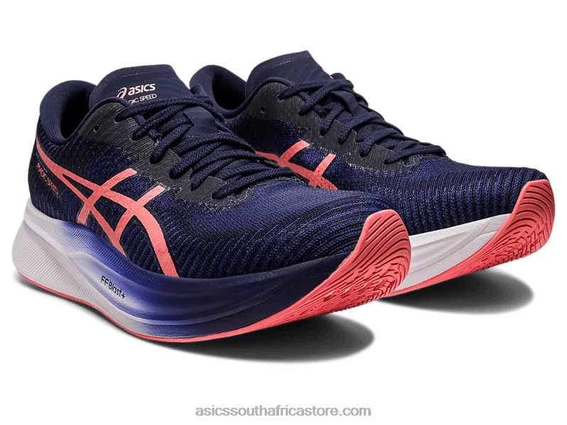 Women Asics Magic Speed 2 LH4X02327 Indigo Blue/Papaya