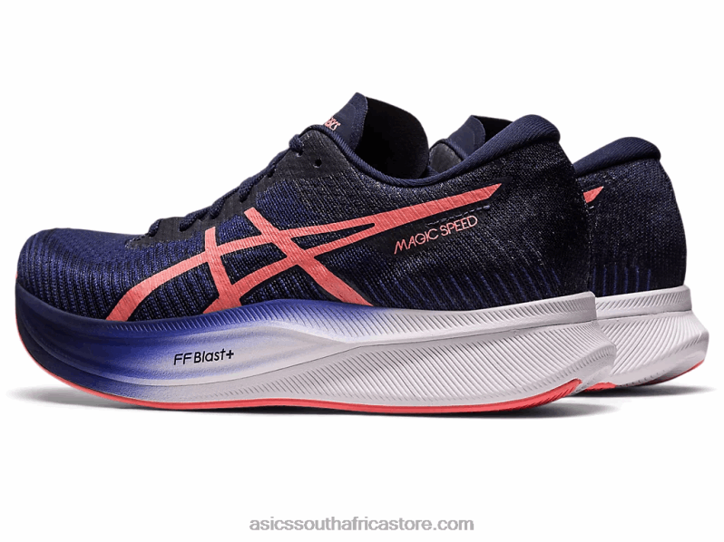 Women Asics Magic Speed 2 LH4X02327 Indigo Blue/Papaya
