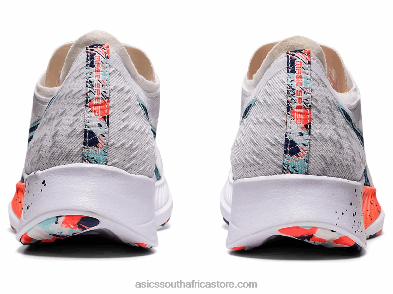 Women Asics Magic Speed LH4X03741 White/Thunder Blue