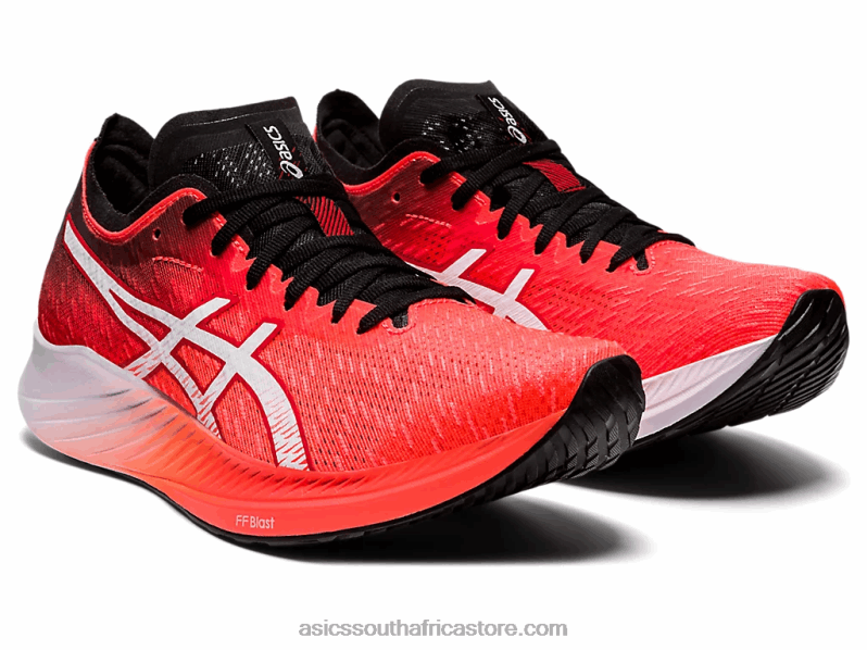 Women Asics Magic Speed LH4X03949 Sunrise Red/White