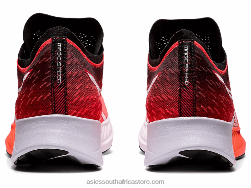 Women Asics Magic Speed LH4X03949 Sunrise Red/White