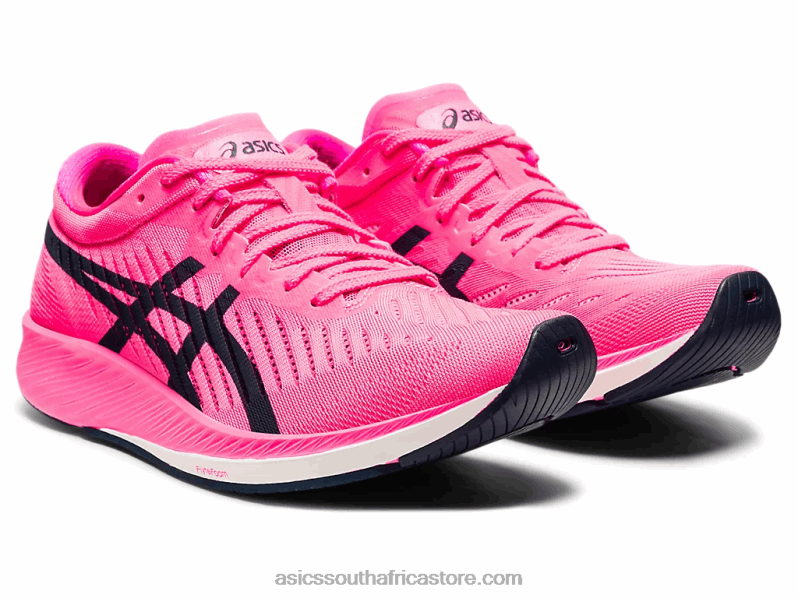 Women Asics Metaracer LH4X04046 Hot Pink/French Blue