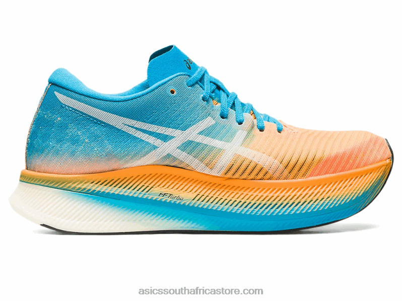 Women Asics Metaspeed Sky LH4X02633 Orange Pop/Island Blue