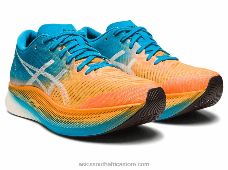 Women Asics Metaspeed Sky LH4X02633 Orange Pop/Island Blue