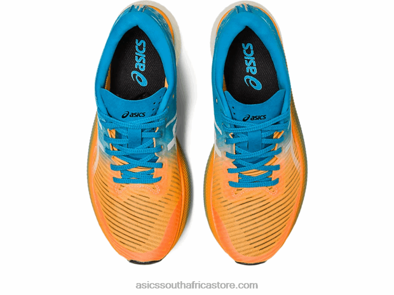 Women Asics Metaspeed Sky LH4X02633 Orange Pop/Island Blue