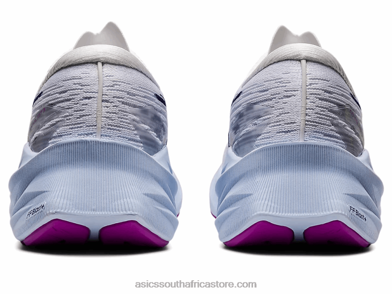 Women Asics Novablast 3 LH4X02887 White/Dive Blue