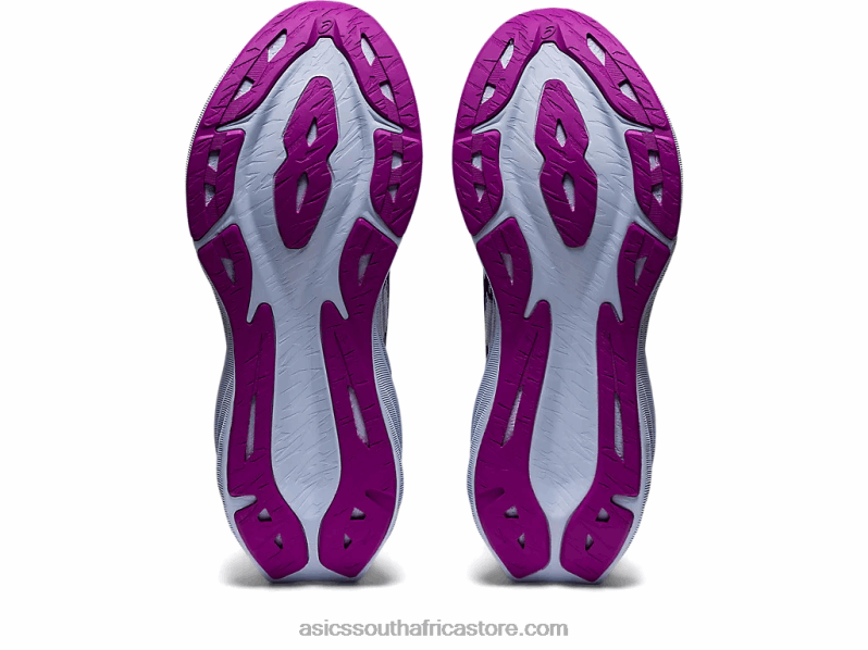 Women Asics Novablast 3 LH4X02887 White/Dive Blue