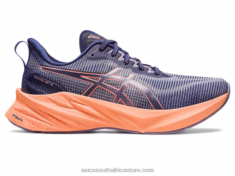 Women Asics Novablast 3 Le LH4X02291 Indigo Blue/Papaya