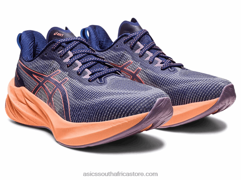 Women Asics Novablast 3 Le LH4X02291 Indigo Blue/Papaya