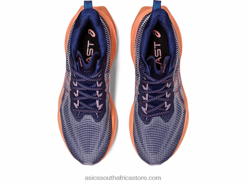 Women Asics Novablast 3 Le LH4X02291 Indigo Blue/Papaya