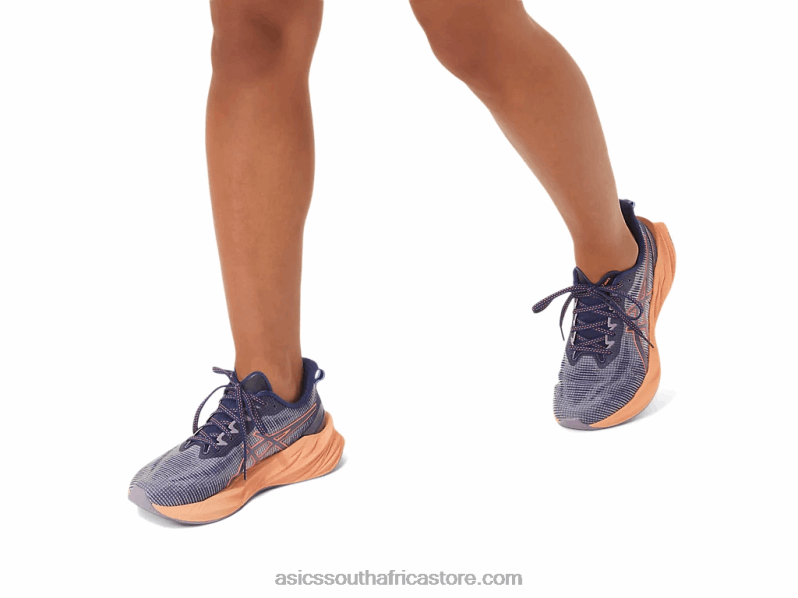 Women Asics Novablast 3 Le LH4X02291 Indigo Blue/Papaya