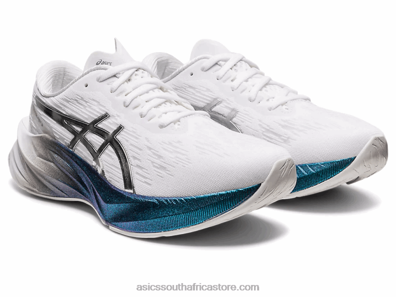 Women Asics Novablast 3 Platinum LH4X02897 White/Pure Silver
