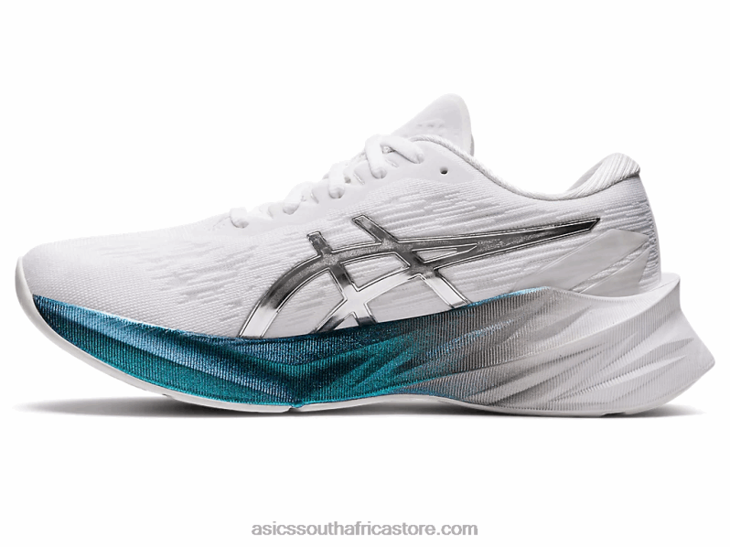 Women Asics Novablast 3 Platinum LH4X02897 White/Pure Silver