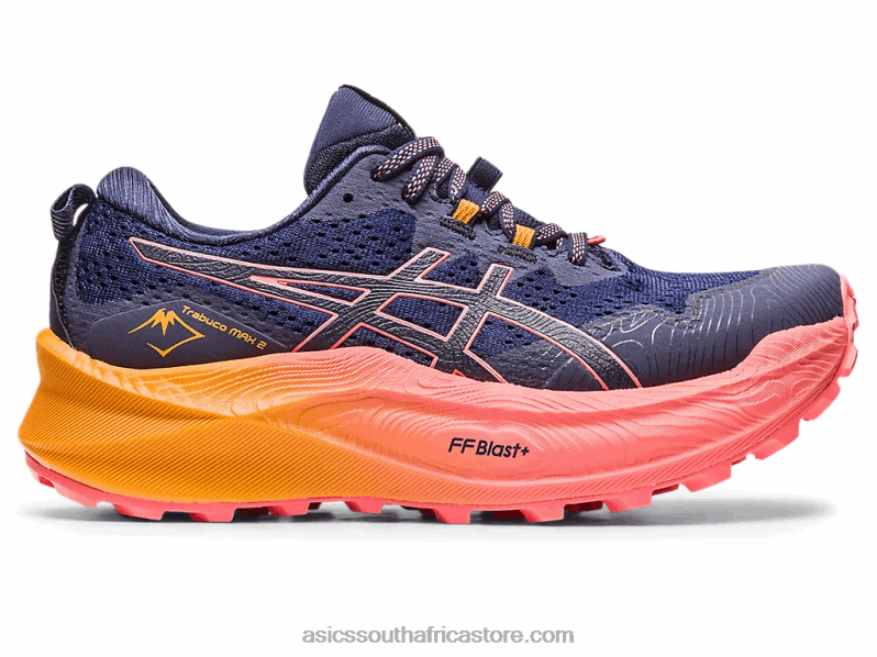 Women Asics Trabuco Max 2 LH4X02286 Midnight/Papaya