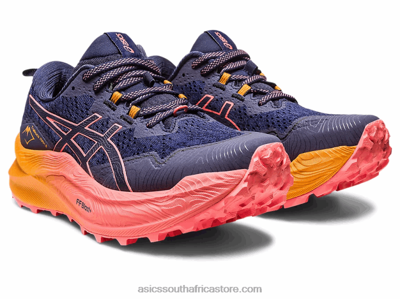 Women Asics Trabuco Max 2 LH4X02286 Midnight/Papaya