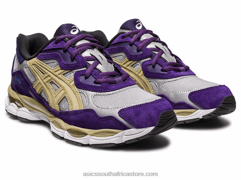 Women Asics Awake Ny X Gel-Nyc LH4X0307 Pure Silver/Gothic Grape
