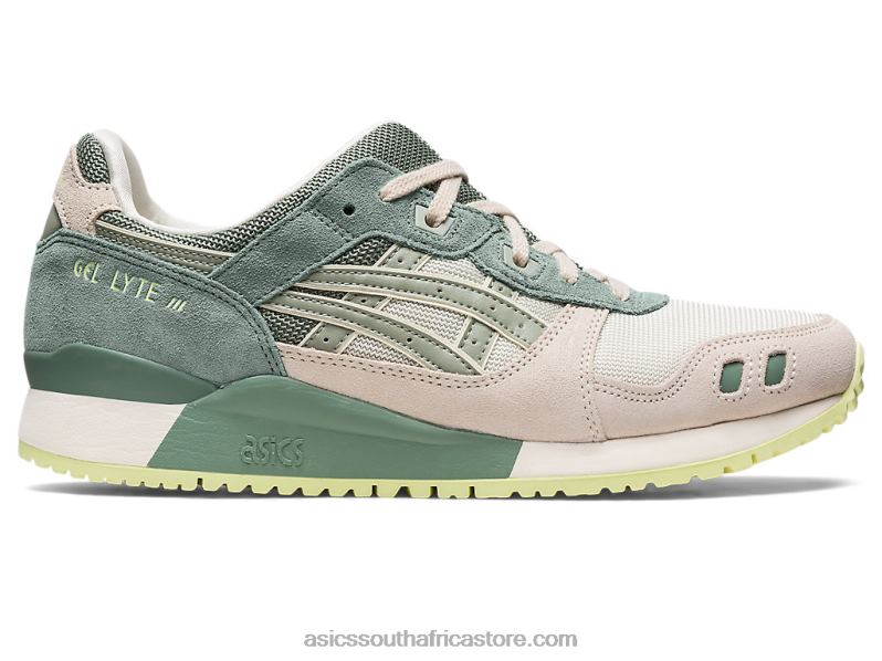 Women Asics Gel-Lyte III Og LH4X0347 Cream/Olive Grey