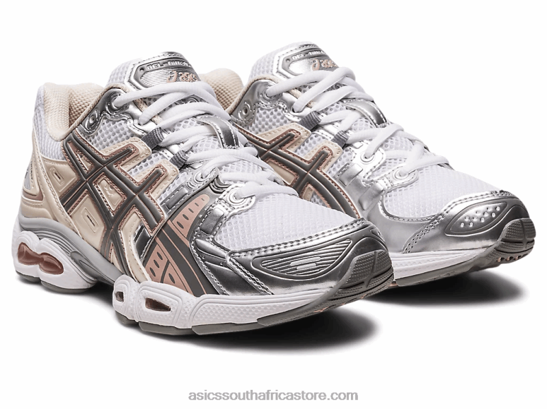 Women Asics Gel-Nimbus 9 LH4X02302 White/Oatmeal