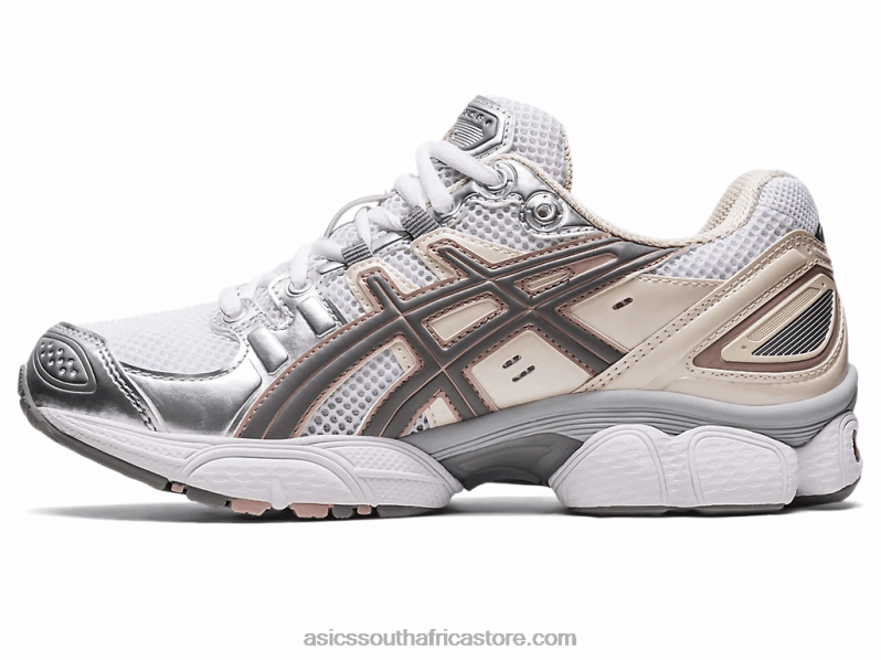 Women Asics Gel-Nimbus 9 LH4X02302 White/Oatmeal