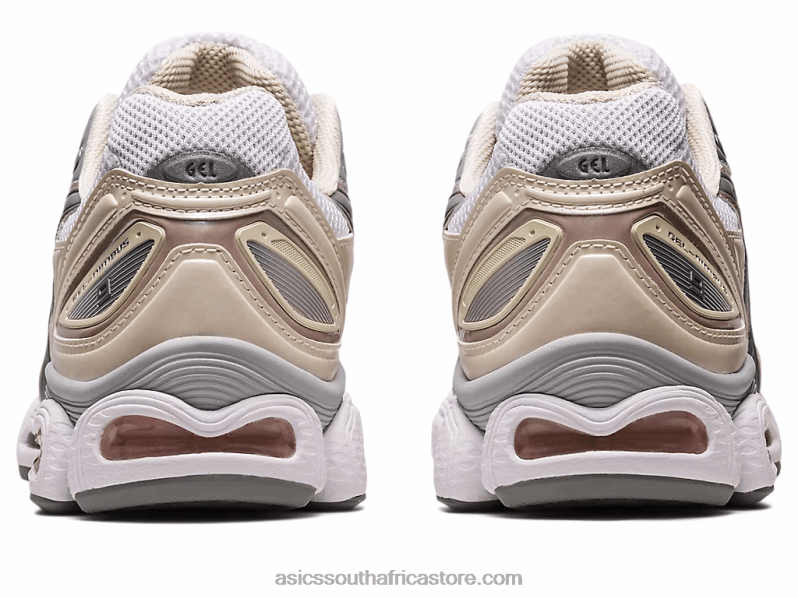 Women Asics Gel-Nimbus 9 LH4X02302 White/Oatmeal