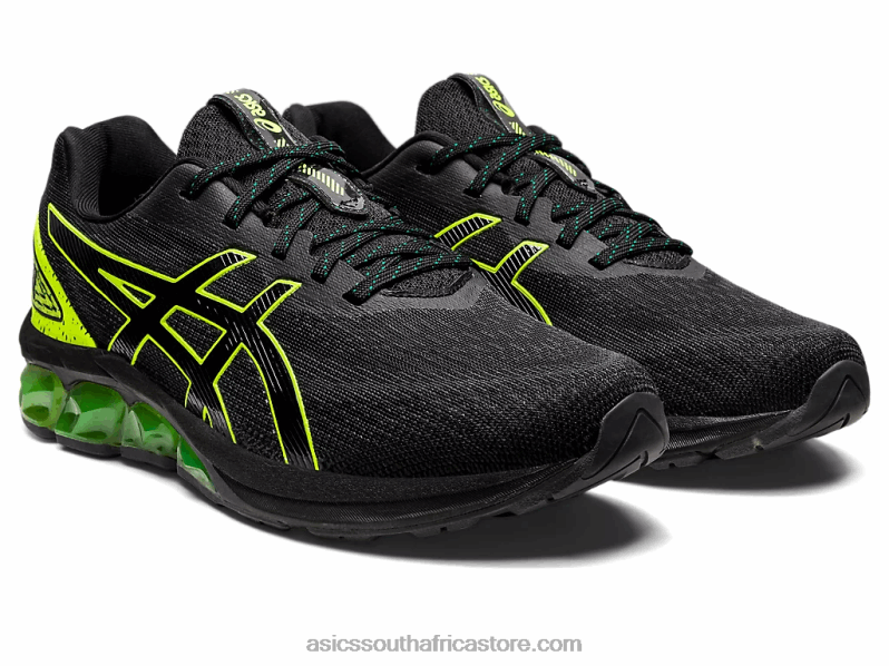 Women Asics Gel-Quantum 180 VII LH4X0816 Black/Safety Yellow