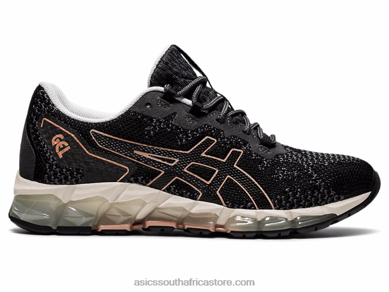 Women Asics Gel-Quantum 360 6 Knit LH4X02838 Black/Carrier Grey