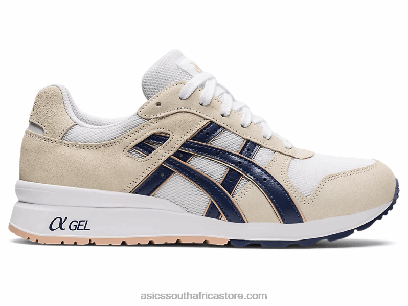 Women Asics Gt-II LH4X03739 Cream/Thunder Blue