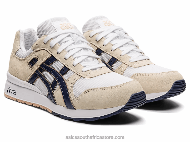 Women Asics Gt-II LH4X03739 Cream/Thunder Blue