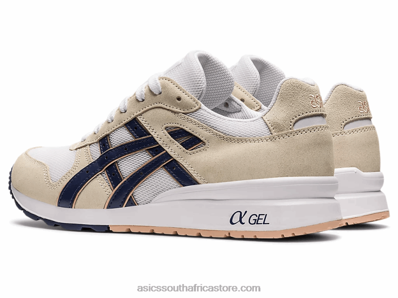 Women Asics Gt-II LH4X03739 Cream/Thunder Blue