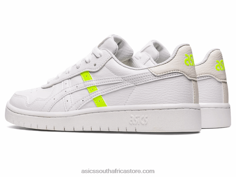 Women Asics Japan S LH4X02634 White/Safety Yellow