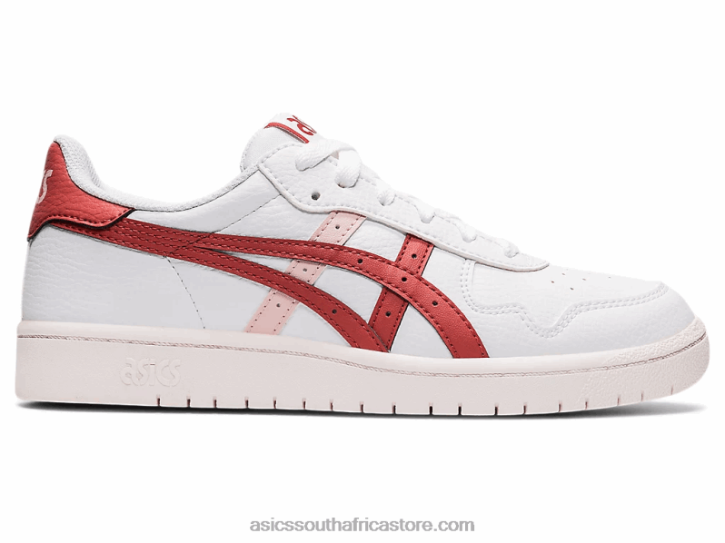 Women Asics Japan S LH4X02904 White/Red Brick