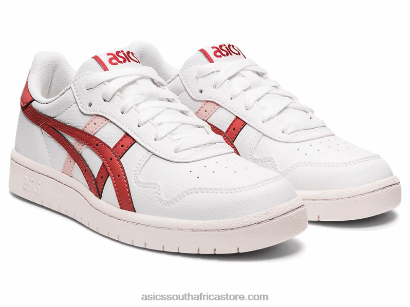 Women Asics Japan S LH4X02904 White/Red Brick