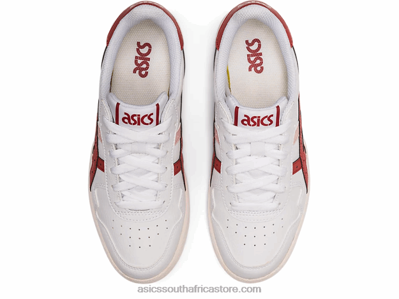 Women Asics Japan S LH4X02904 White/Red Brick