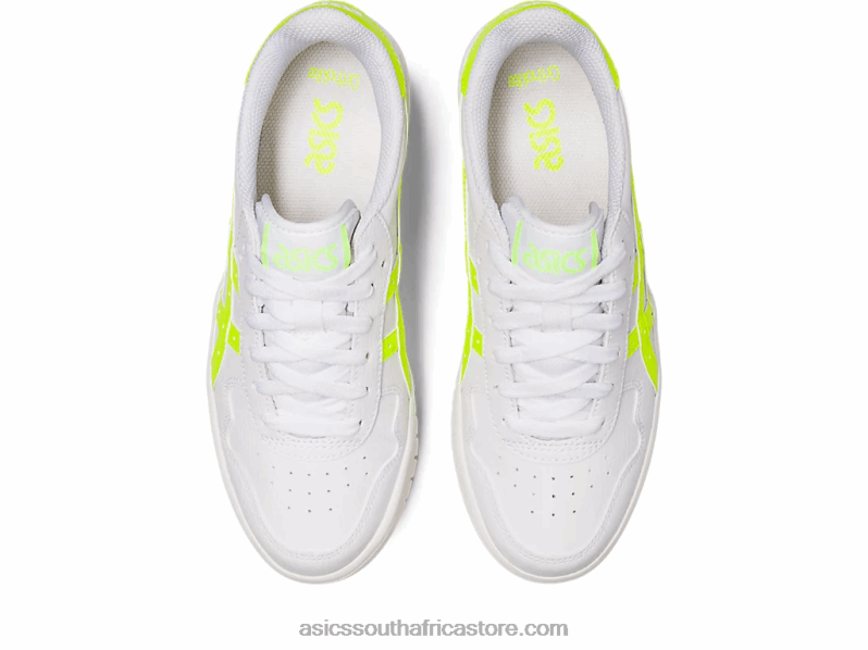 Women Asics Japan S Pf LH4X02221 White/Safety Yellow