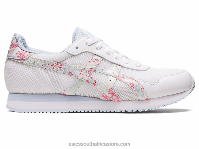 Women Asics Tiger Runner LH4X02164 White/Papaya