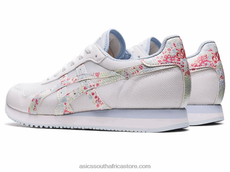 Women Asics Tiger Runner LH4X02164 White/Papaya