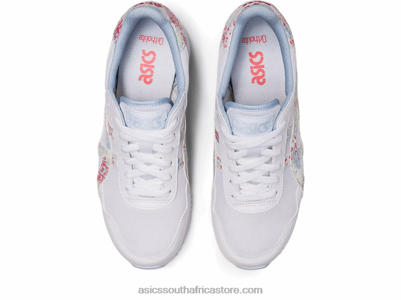 Women Asics Tiger Runner LH4X02164 White/Papaya