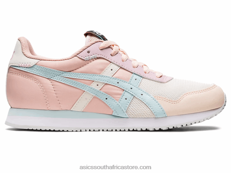 Women Asics Tiger Runner LH4X03150 Cream/Aqua Angel