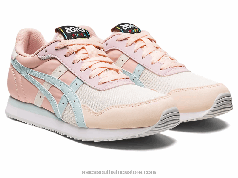 Women Asics Tiger Runner LH4X03150 Cream/Aqua Angel