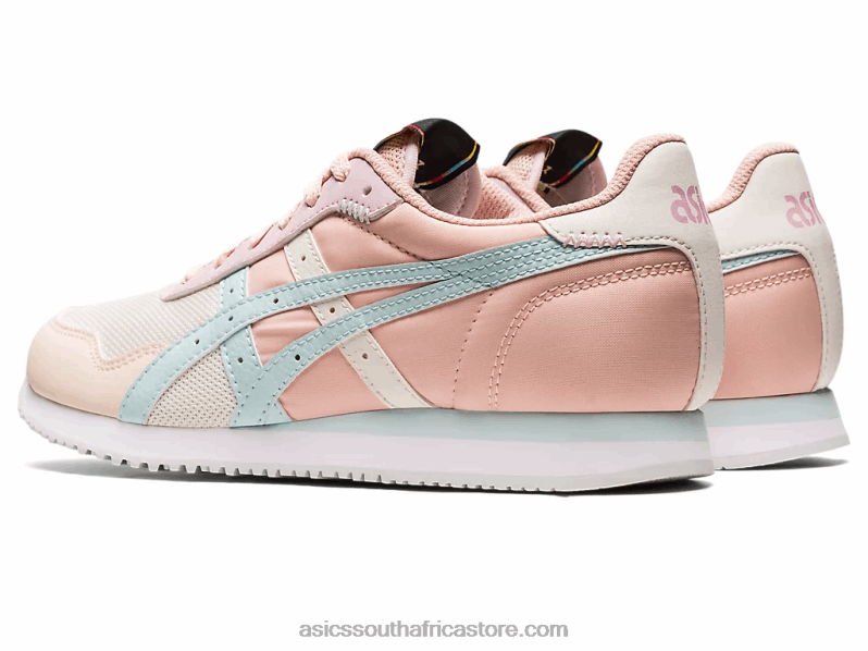 Women Asics Tiger Runner LH4X03150 Cream/Aqua Angel