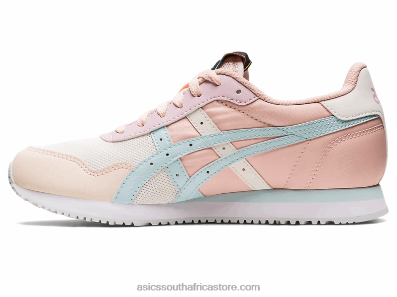 Women Asics Tiger Runner LH4X03150 Cream/Aqua Angel