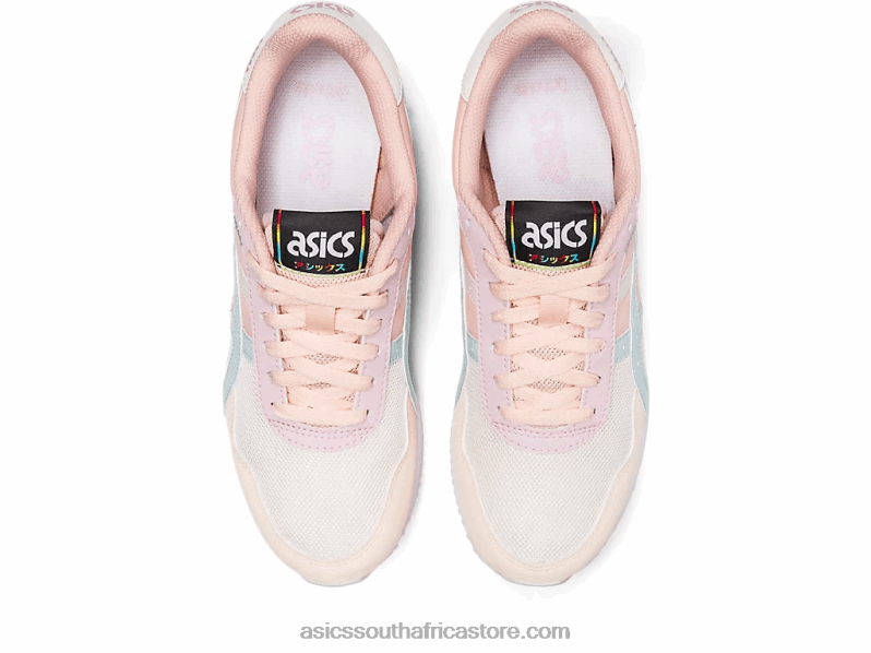 Women Asics Tiger Runner LH4X03150 Cream/Aqua Angel