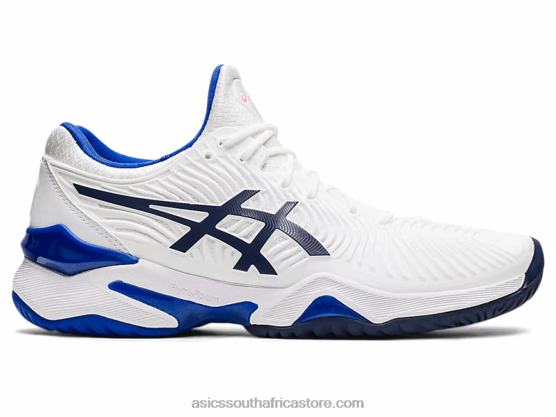 Women Asics Court FF 2 LH4X03902 White/Lapis Lazuli Blue
